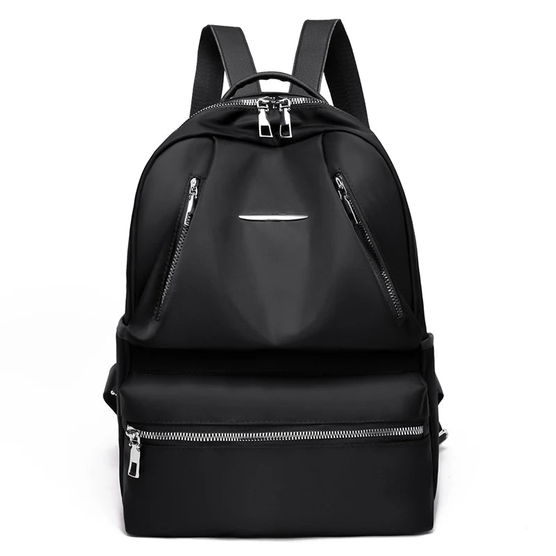 Youth Girl Backpack Multi-pocket Waterproof Nylon College Bag