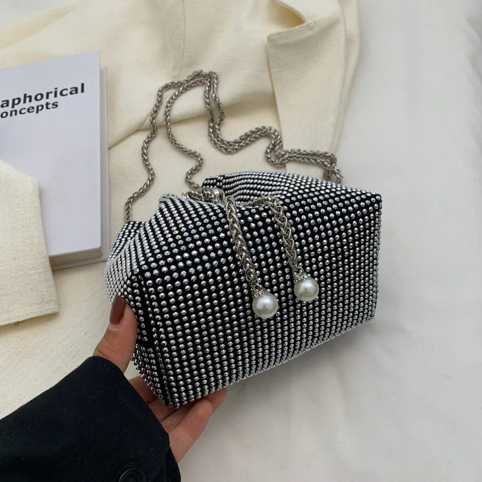 Rhinestone Handbag for Women Bag Diamonds Shoulder Bag Purse Ladies