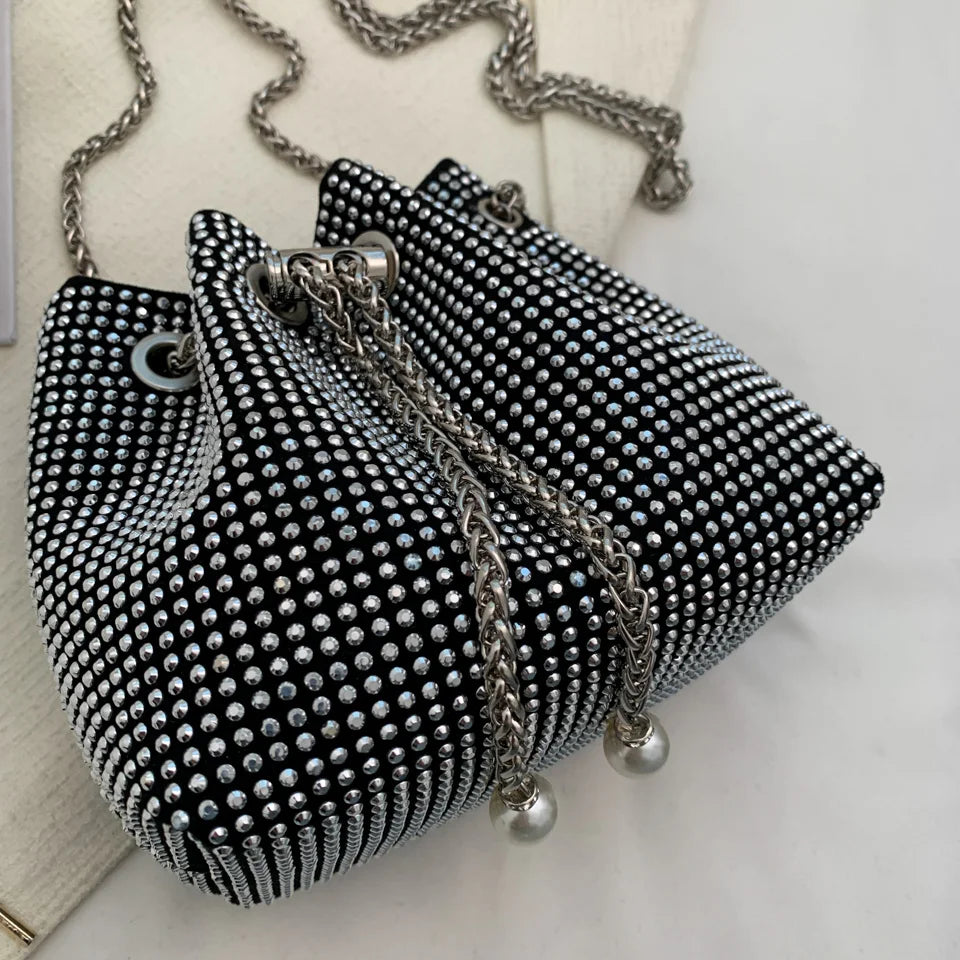 Rhinestone Handbag for Women Bag Diamonds Shoulder Bag Purse Ladies