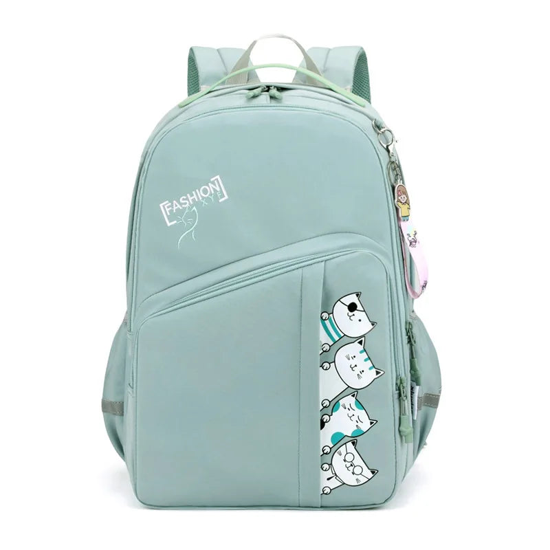Cute Cartoon School Backpack for Teen Girls