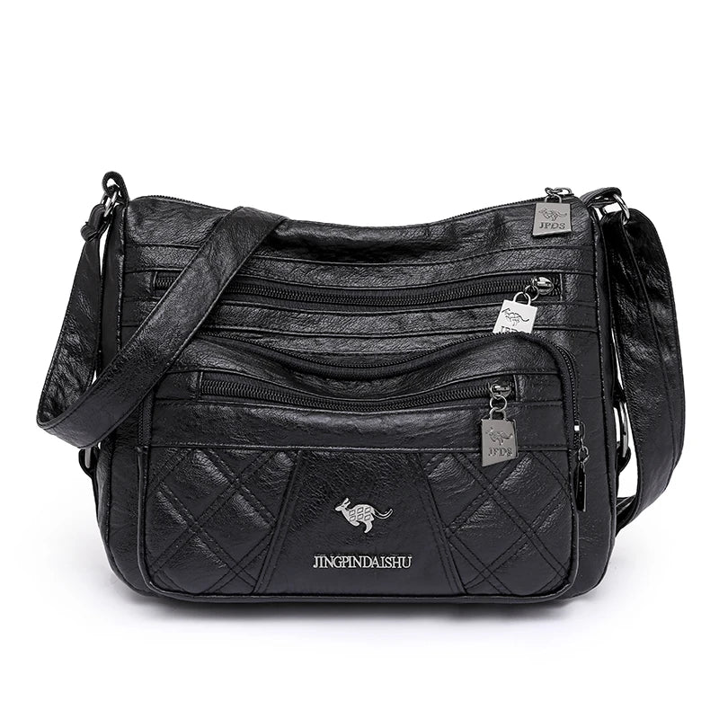 Women's Shoulder Bag - PU Leather Handbag Messenger Bag