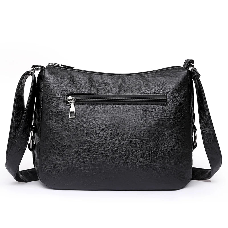 Women's Shoulder Bag - PU Leather Handbag Messenger Bag