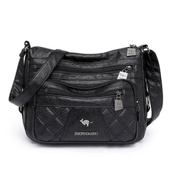 Women's Shoulder Bag - PU Leather Handbag Messenger Bag