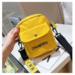 Net Red Canvas Bag Female Casual Student Shoulder Bag