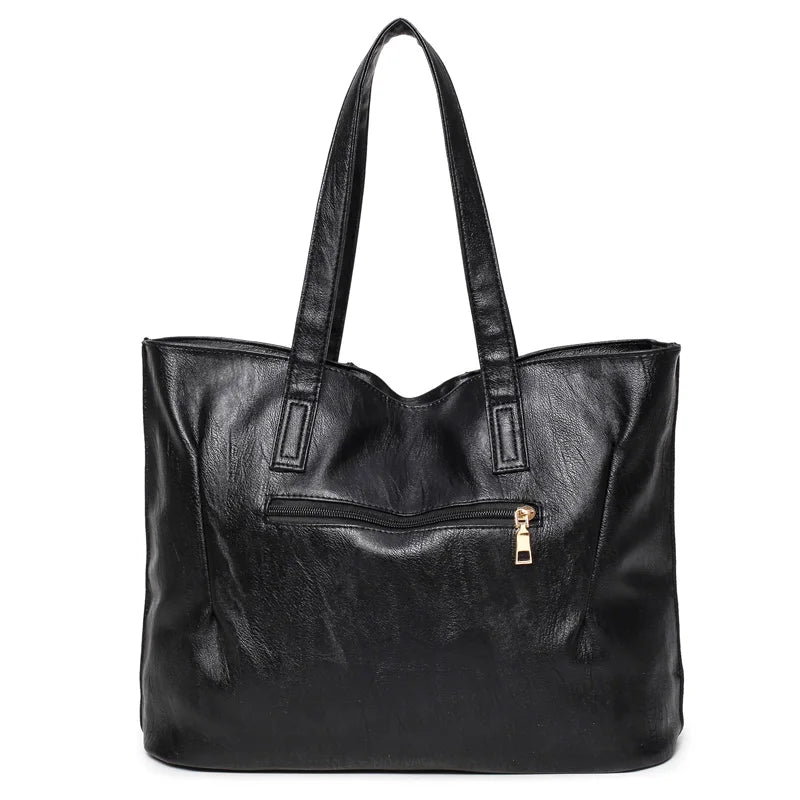 Soft Leather Shoulder Bag Women Large Capacity Handbags