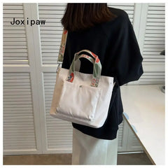 Vintage Large Capacity Shoulder Women Casual Tote Bag