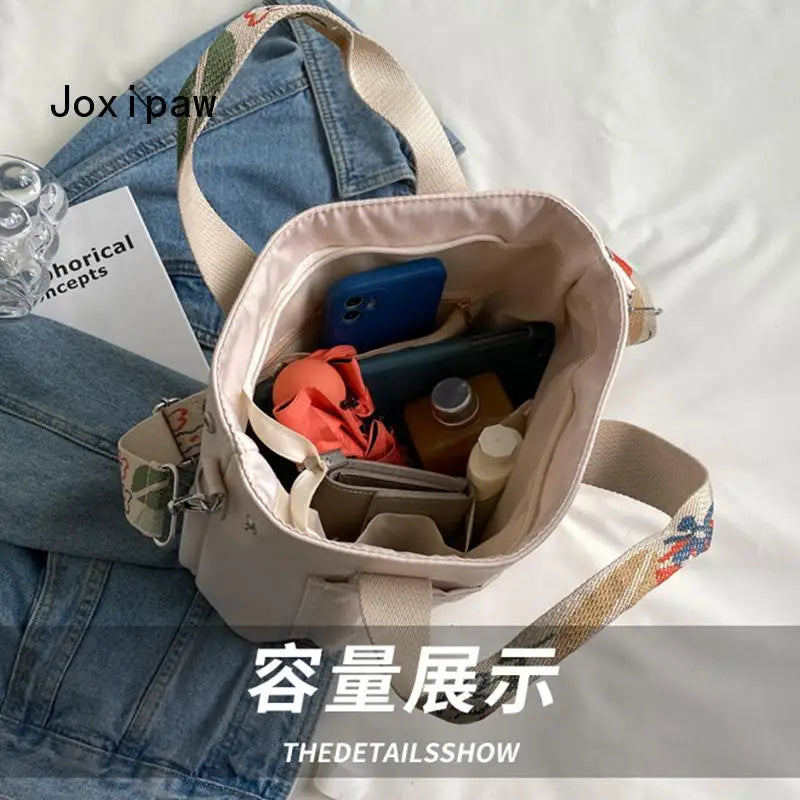 Vintage Large Capacity Shoulder Women Casual Tote Bag
