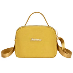 Canvas Small Square Shoulder Messenger Bag for Women