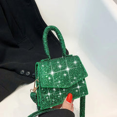 Sequins Crossbody Bag Small Handbag Mini Square Bag