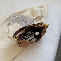 PU Leather Saddle Crossbody Bag for Women