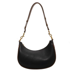 PU Leather Saddle Crossbody Bag for Women