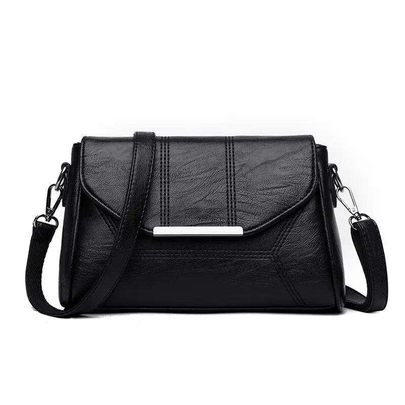 Women's Soft Crossbody PU Leather Handbag Shoulder Messenger Bag