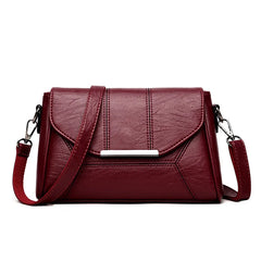 Women's Soft Crossbody PU Leather Handbag Shoulder Messenger Bag