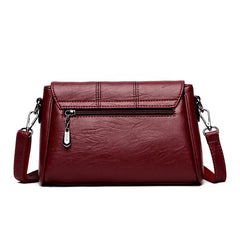 Women's Soft Crossbody PU Leather Handbag Shoulder Messenger Bag