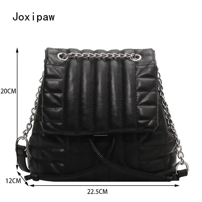 Vintage Drawstring Shoulder Bag for Women
