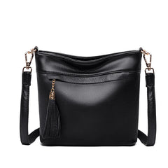 Large Capacity Leather Crossbody Bag For Women Soft Leather Shoulder Bag
