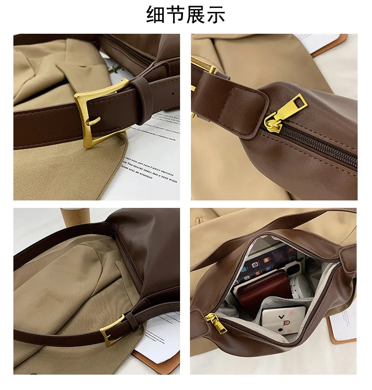 Spring Autum Large Capacity Shell Shoulder Bag For Women