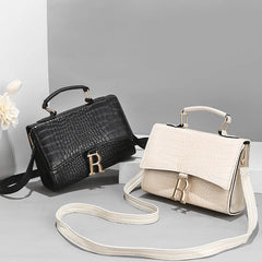Stone Pattern Shoulder Crossbody Bag for Women Top-handle Bag