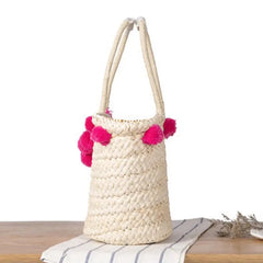Women Star Woven Beach Handbag Tote Straw Bag