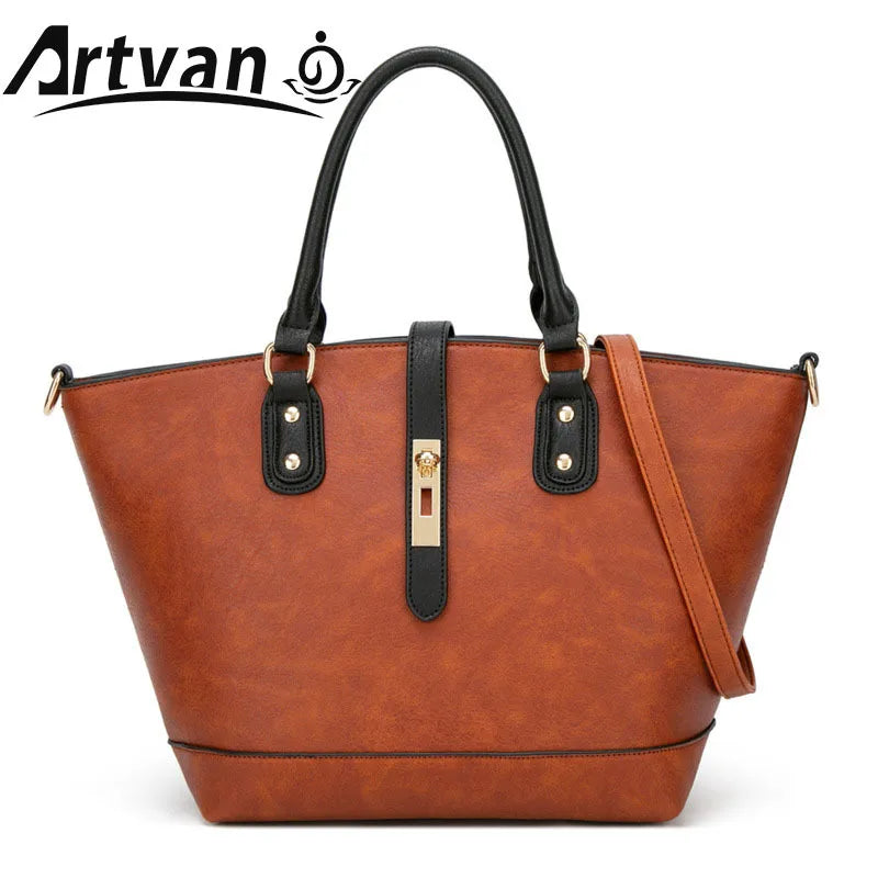 Summer Trapeze Top-Handle Bag with Hairball PU Leather Shoulder Bag