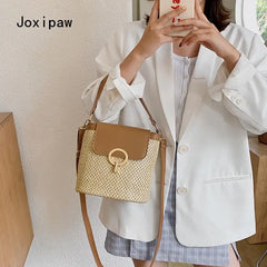 Summer Vintage Large Capacity Straw Bag for Women