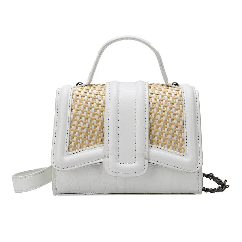 Textured One-shoulder Messenger Bag Casual Small Square Bag