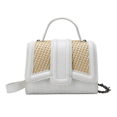 Textured One-shoulder Messenger Bag Casual Small Square Bag