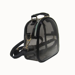 Clear PVC Mini Shoulder Bag for Women Casual Crossbody Jelly Handbag