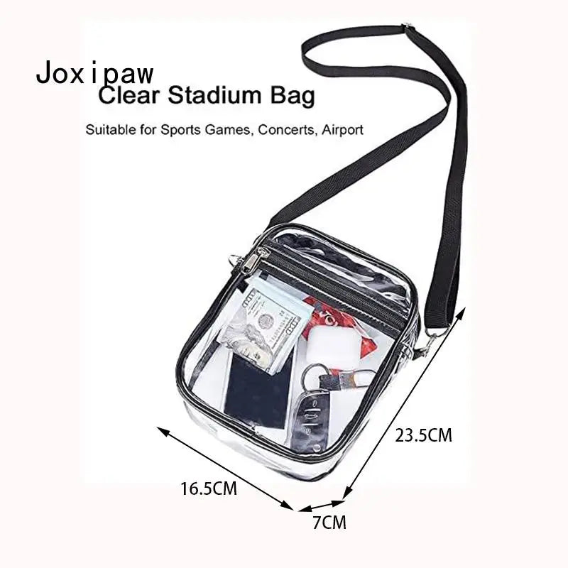 Transparent PVC Beach Storage Shoulder Bag for Women