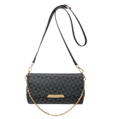 Leather Clutch Bag w/ Shoulder Strap & Top Handle