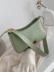 Women's Square Crossbody Shoulder Bag Pu Leather Top Handle Tote