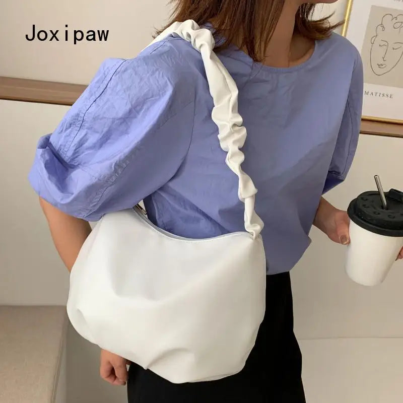 Large Capacity Leather Shoulder Bag Women Crossbody Handbag