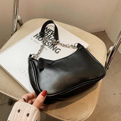 Retro Solid Ladies Handbags Girls Small Shoulder Bags