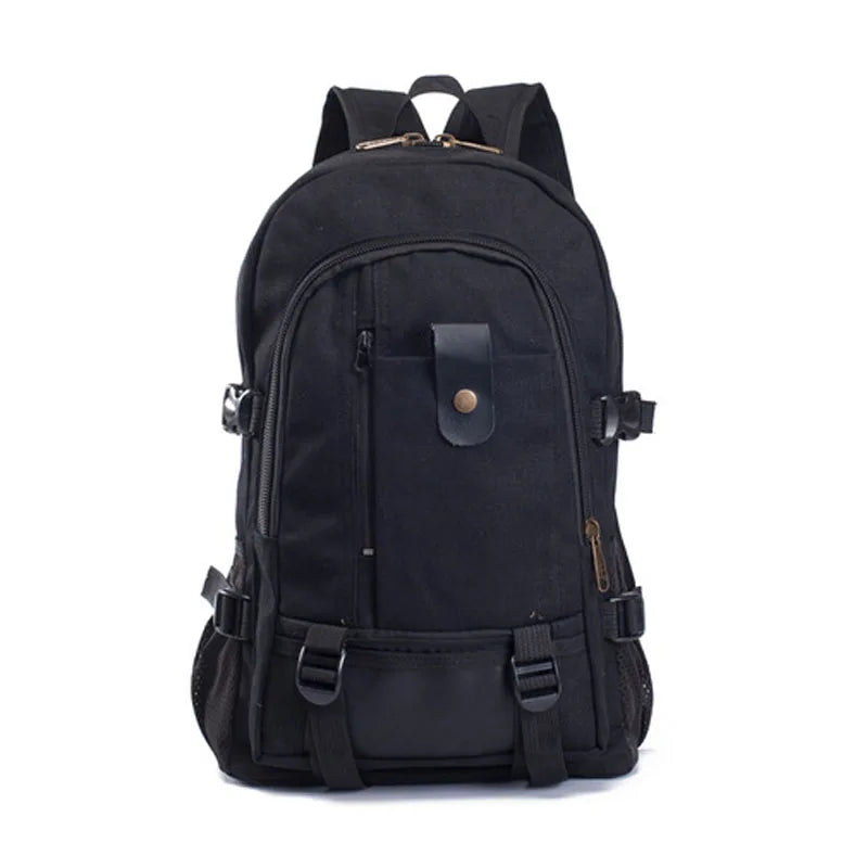Vintage Canvas Backpack Rucksack School Satchel Travel Shoulder Bag