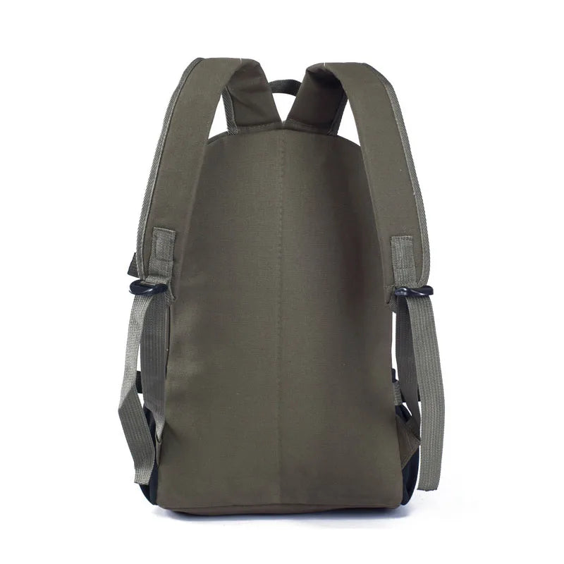 Vintage Canvas Backpack Rucksack School Satchel Travel Shoulder Bag