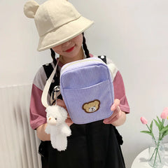 Velvet Bear Children's Shoulder Bag Female