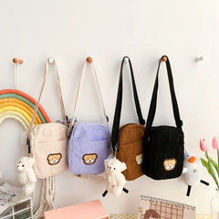 Velvet Bear Child's Shoulder Diagonal Bag