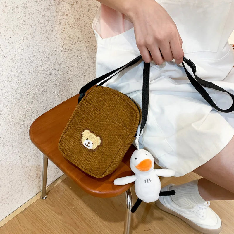 Velvet Bear Children's Shoulder Bag Female