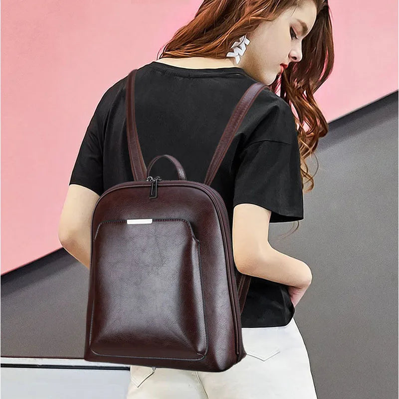 Vintage Women's Travel Backpack Large Capacity School Bag Girls Mochila