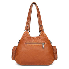 Vintage Style PU Leather Women Messenger Bag