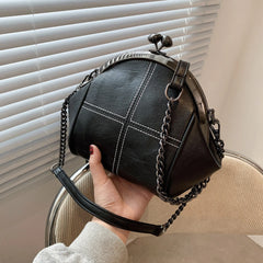 Vintage Shell Lock Crossbody Bag Chain Shoulder Tote Handbag