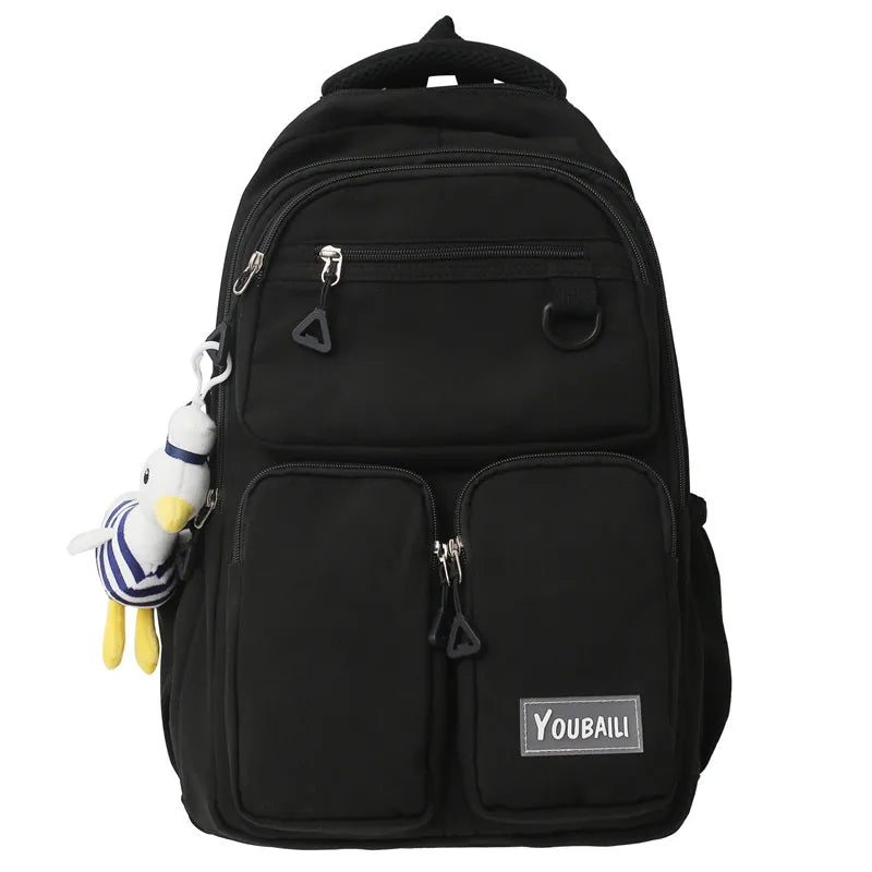 Waterproof Nylon Backpack Big Capacity Rucksack Schoolbag