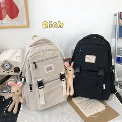 Waterproof Women Backpack Schoolbag Fashionable Design Lightweight