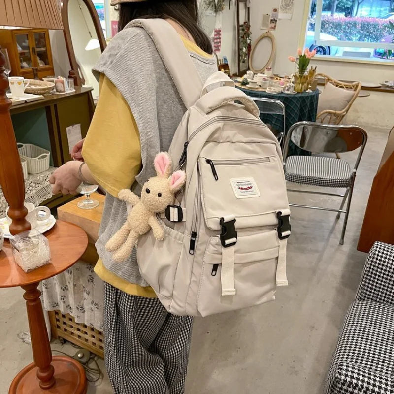 Waterproof Women Backpack Schoolbag Fashionable Design Lightweight
