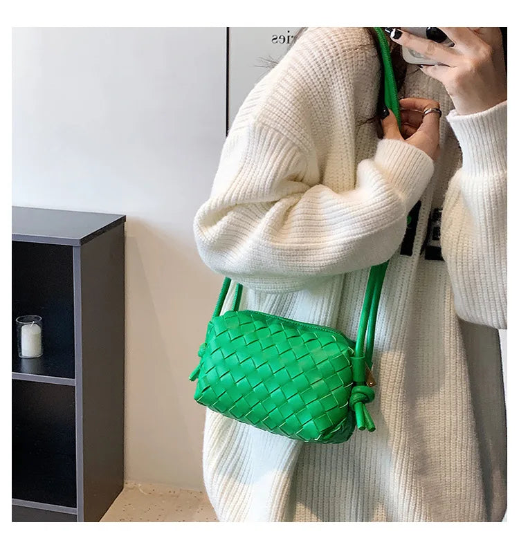 Women's Small Armpit Bag PU Leather Crossbody Handbag