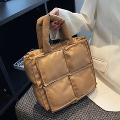 Winter Women's Shoulder Tote Space Cotton Feather Down Bag