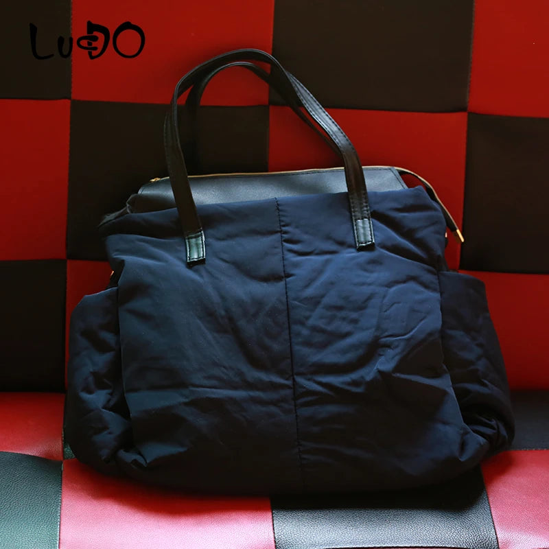 Winter Women Handbags Warm Tote Bag Space Cotton Material Large Package