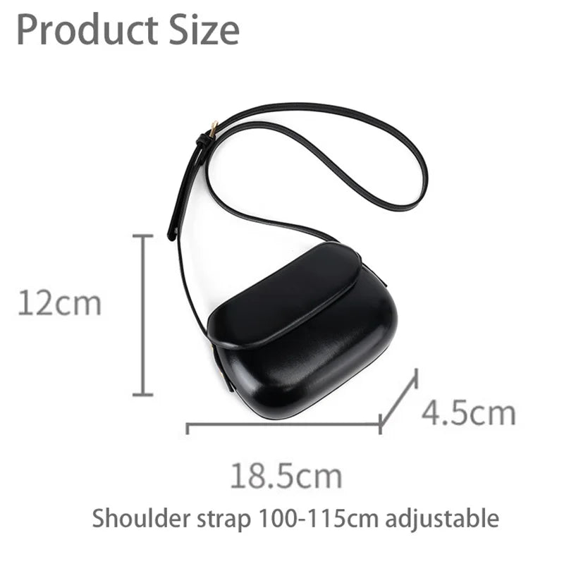 RFID Blocking Leather Crossbody Pouch All-Match Phone Bag