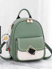 Waterproof Women Backpack PU Female Bag
