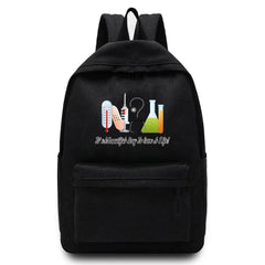 Canvas Laptop Backpack Nurse Pattern Sport Bags